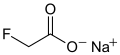 Sodium fluoroacetate 2D skeletal structure
