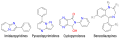 Core structures of nonbenzodiazepines