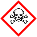 Skull and crossbones hazard symbol