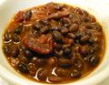 A hearty black bean stew, a staple in Cuban cuisine.