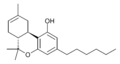 Chemical structure of JWH-124