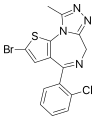 Chemical structure of Brotizolam