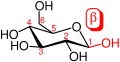 Beta-D-glucopyranose 2D skeletal