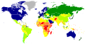 Map of countries by GDP (PPP) per capita in 2024
