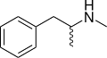 Methamphetamine structure