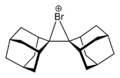 Biadamantylidene bromonium ion from xtal 1994 2D skeletal