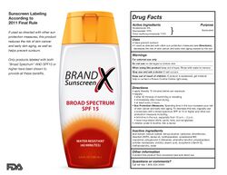 Sunscreen label