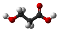 3-Hydroxypropionic acid 3D model