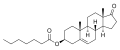 Chemical structure of Prasterone enanthate