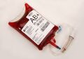 Blood bag sample