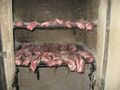 Ribs in a barbecue "pit"