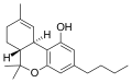 Chemical structure of Tetrahydrocannabutol