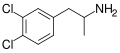 Skeletal formula of 3,4-Dichloroamphetamine