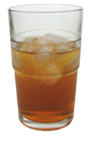 300ml glass of kombucha with ice