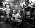 Black and white photo of scientists