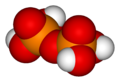 Pyrophosphoric acid 3D van der Waals model