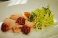 Hamachi Crudo from Balsan restaurant at the Waldorf Astoria Chicago