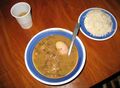 Sancocho de guandú con carne salá