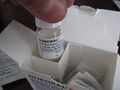 Dukoral package and vaccine vial