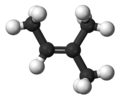 3D ball model of 2-Methyl-2-butene