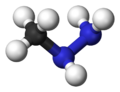 Methylhydrazine 3D balls