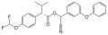 Flucythrinate skeletal structure