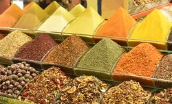 Spices in bazaar