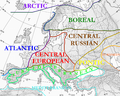 Floristic regions in Europe