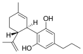 Chemical structure of Cannabidivarin