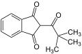 Pindone Structural Formula