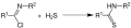 Reaction of imidoyl chloride and hydrogen sulfide