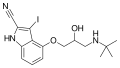 Chemical structure of 3-Iodocyanopindolol