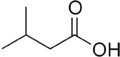 Isovaleric acid structure
