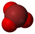 Bromate 3D van der Waals model