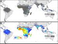 Plasmodium falciparum endemicity in 2010