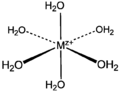 M(H2O)6 cation