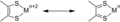 Resonance structures of dithiolene complex
