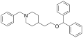 Chemical structure of 1-Benzyl-4-(2-(diphenylmethoxy)ethyl)piperidine