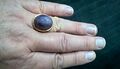68.6 Karat Sternsafir im Rundmogulschliff