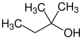 Chemical structure of Tert-Amyl alcohol