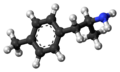 Ball-and-stick model of 4-Methylamphetamine