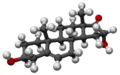 16-Hidroxidehidroepiandrosterona 3D