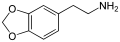 Structural formula of 3,4-Methylenedioxyphenethylamine