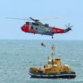 Air-sea rescue operation in Falmouth