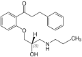 Structural formula of (S)-Propafenone