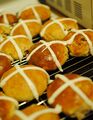 Homemade hot cross buns