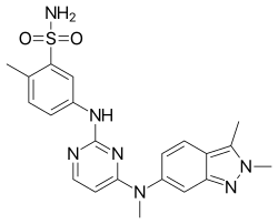 Pazopanib structure