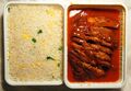 Babi panggang speciaal served with nasi.