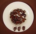 Roasted Liberica coffee beans
