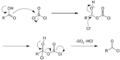 Action of thionyl chloride on carboxylic acid